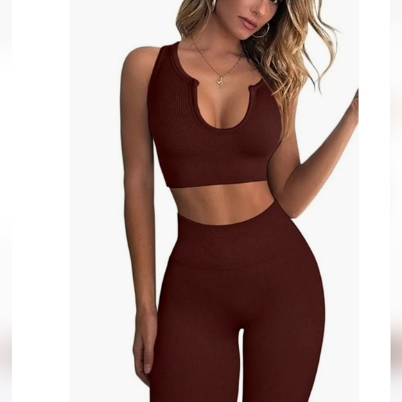 Women's Ribbed Workout Set - Picture 2 of 8